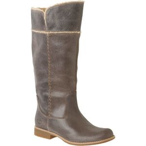 Timberland Shoreham Fold Down Tall Brown Leather Boots Women's 8.5